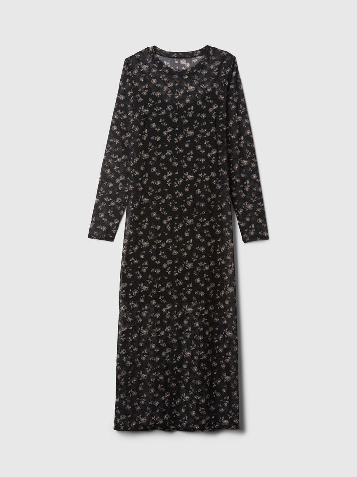Gap Mesh Midi Dress