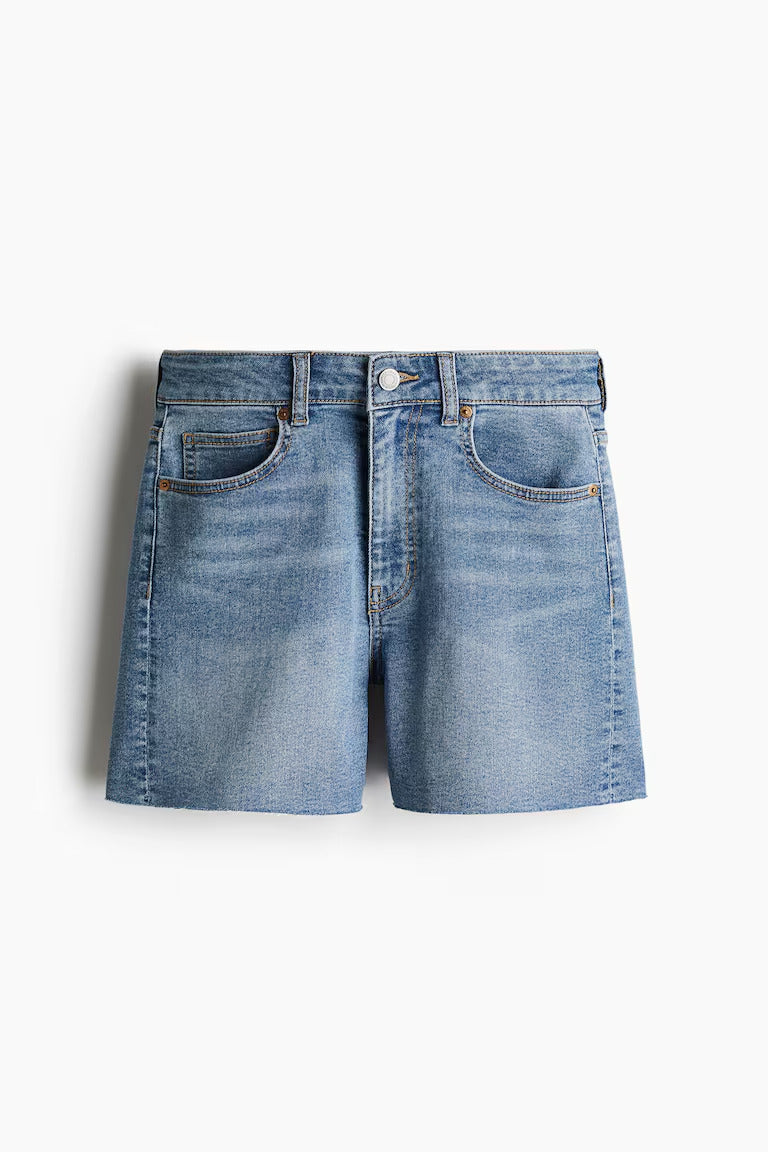 H&M SKINNY HIGH DENIM SHORTS