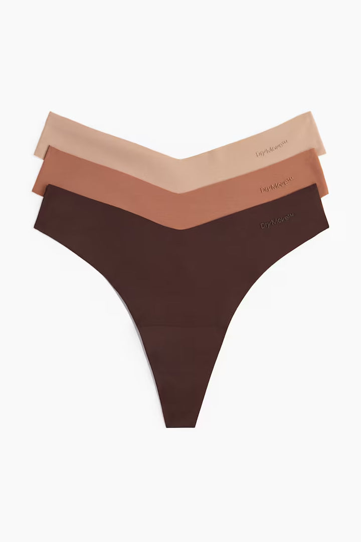 H&M 3-PACK SPORTS THONG BRIEFS WITH DRYMOVE™