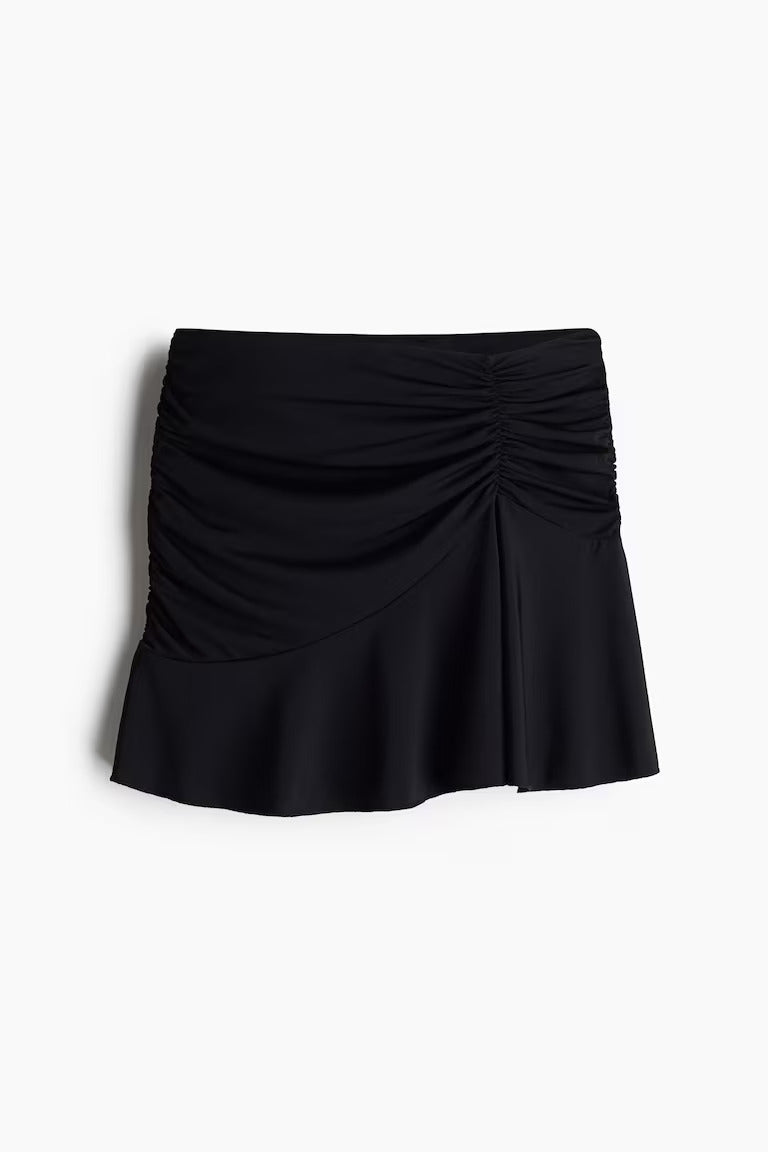 H&M GATHERED MINI SKIRT