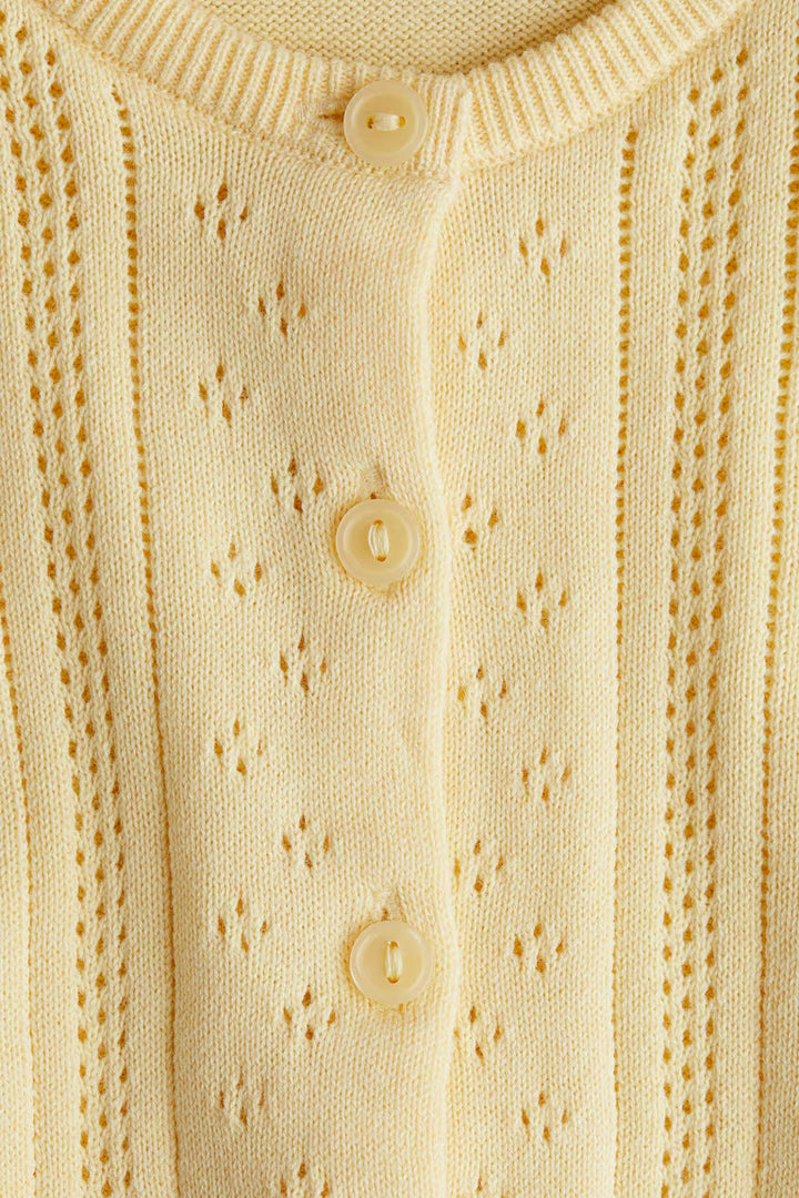 H&M PATTERN-KNIT COTTON CARDIGAN