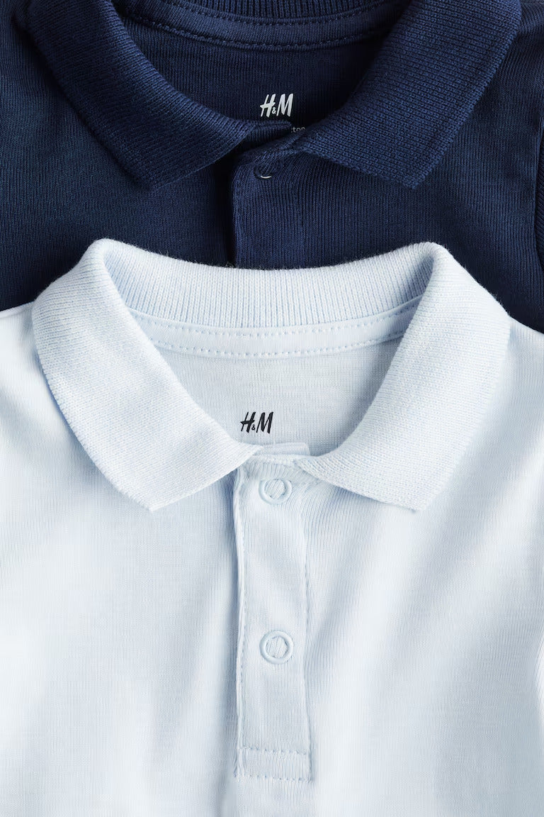 H&M 2-PACK POINTELLE BODYSUITS