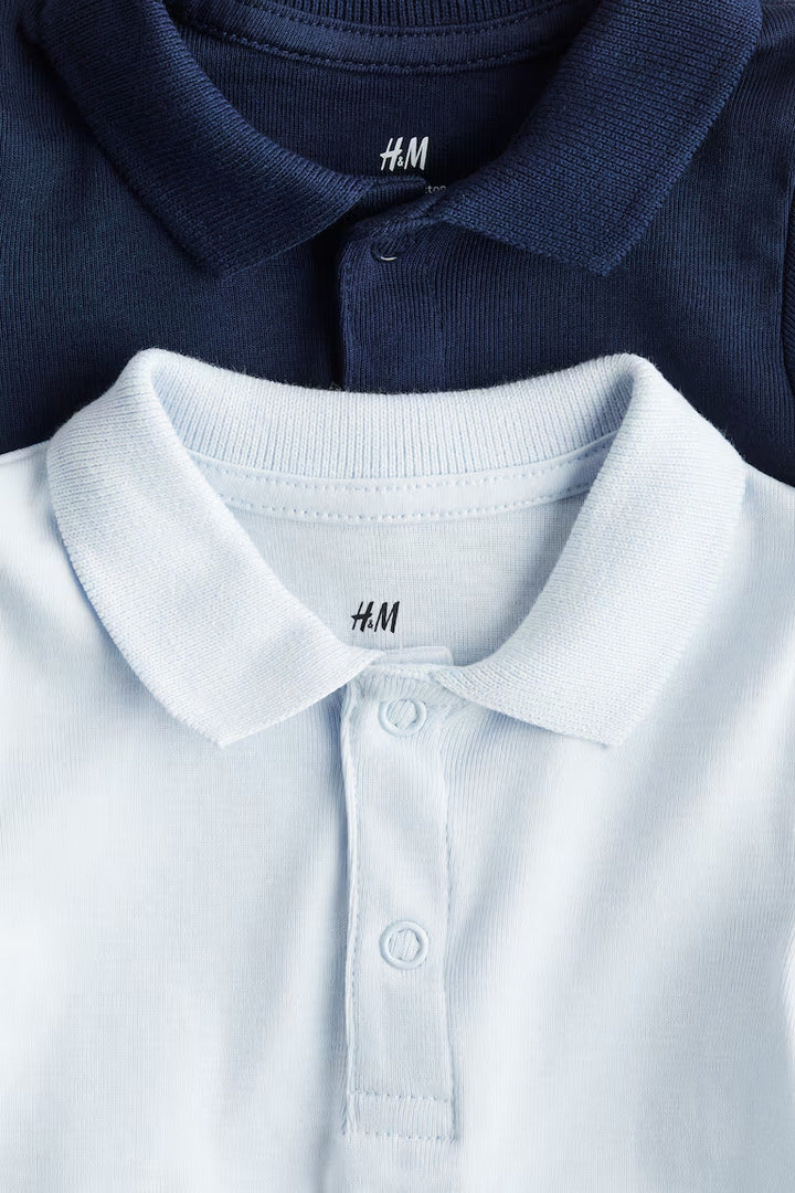 H&M 2-PACK POINTELLE BODYSUITS