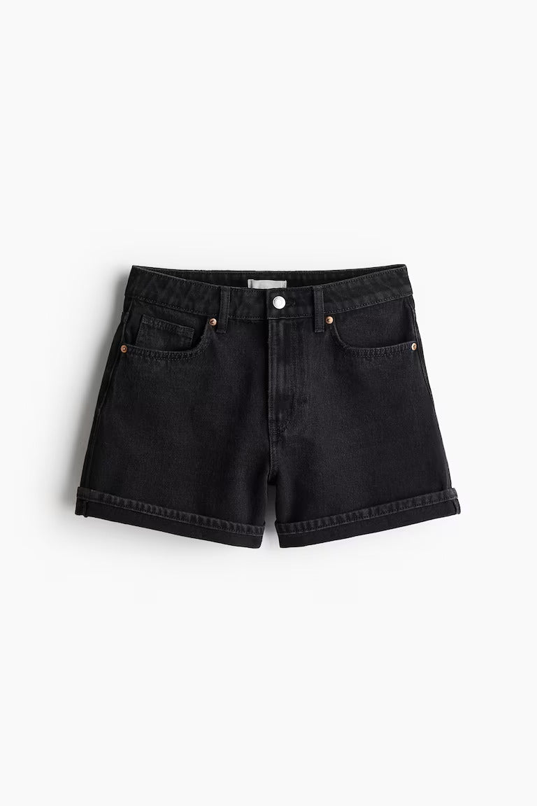 H&M HIGH WAIST DENIM SHORTS