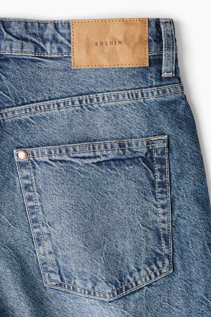 H&M HIGH BERMUDA DENIM SHORTS