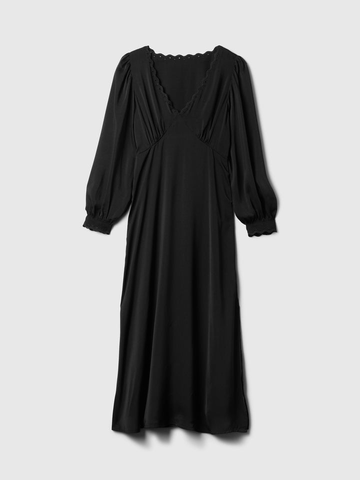 Gap Satin Empire Midi Dress