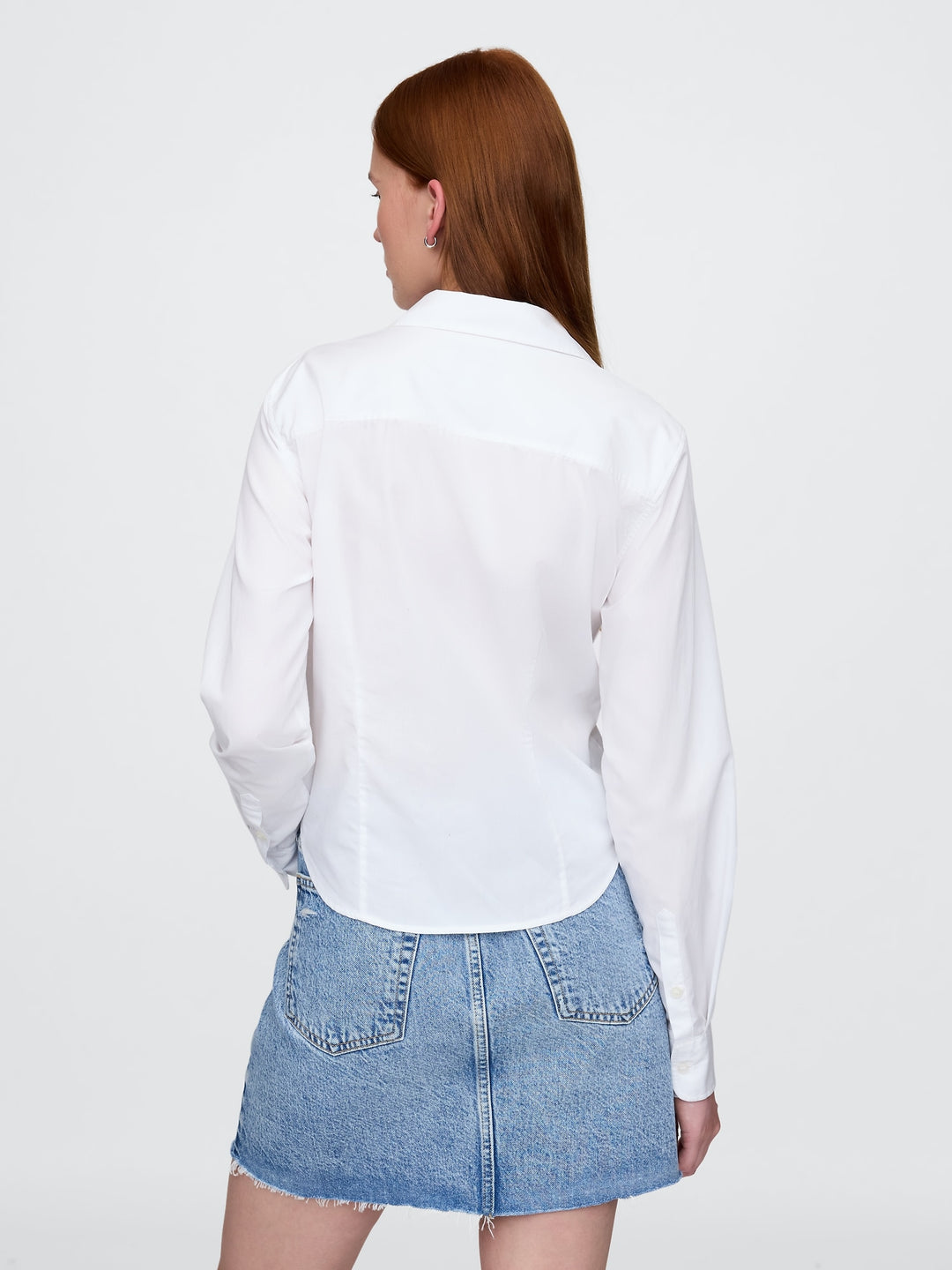 Gap Organic Cotton Cropped Shirt