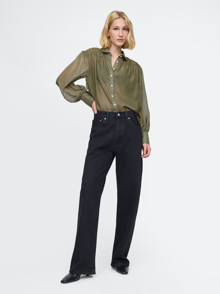 Gap Oversized Sheer Shirt