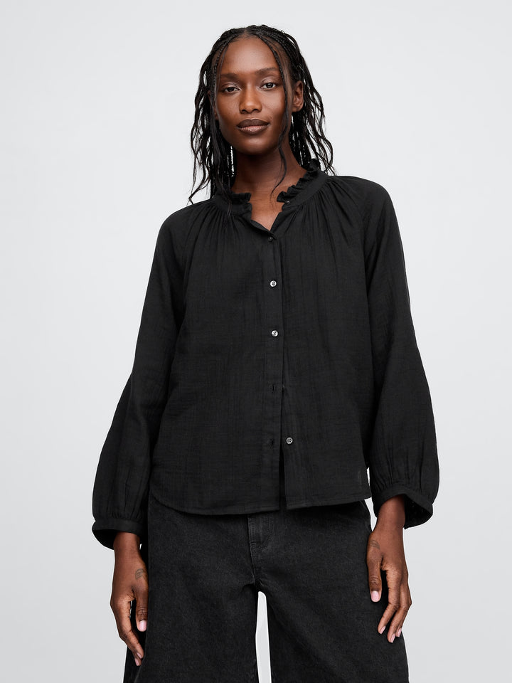 Gap Crinkle Gauze Shirt