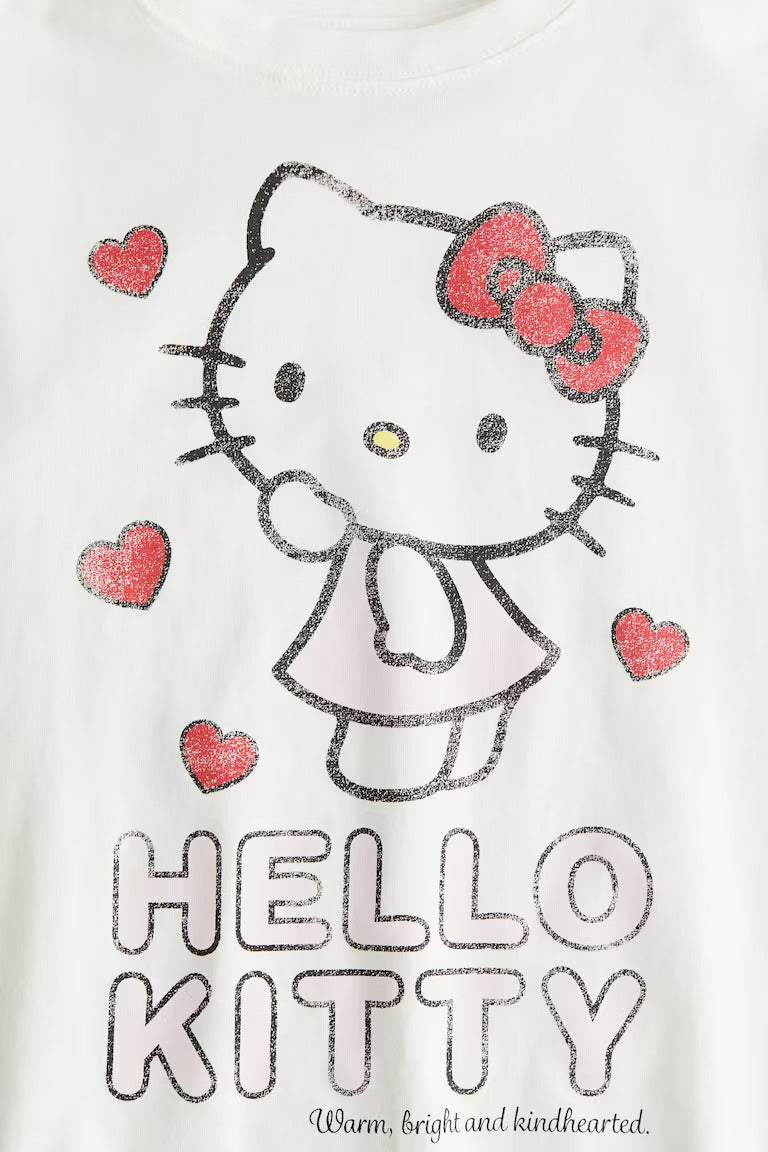 H&M PRINTED COTTON T-SHIRT