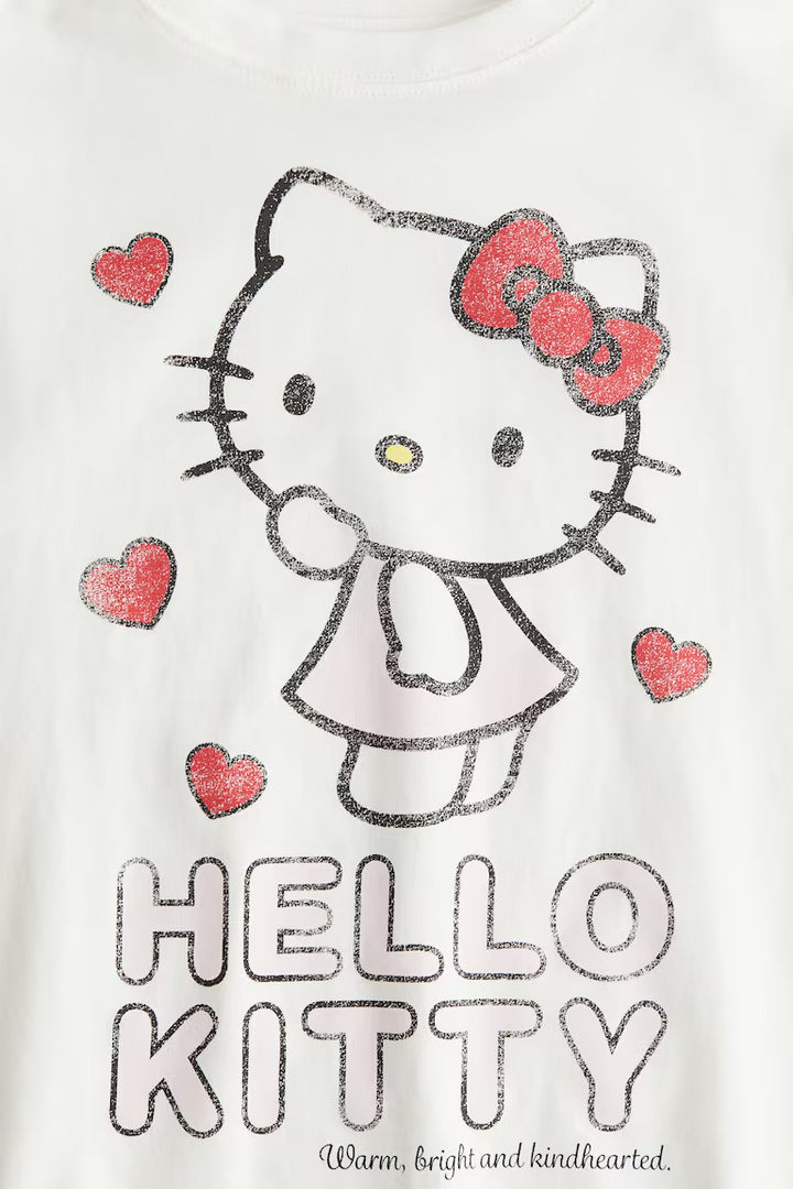 H&M PRINTED COTTON T-SHIRT