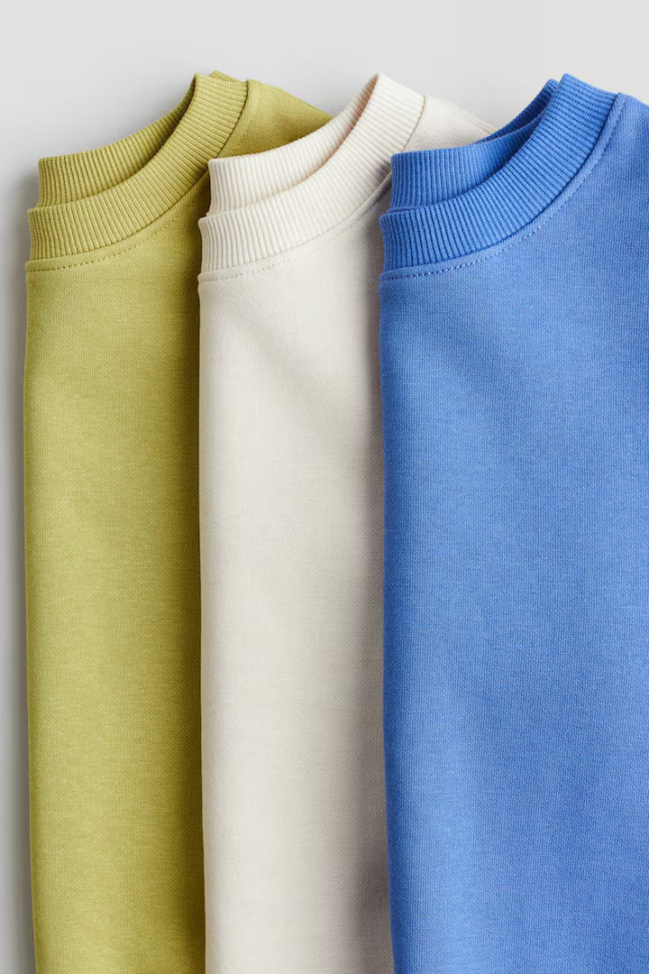 H&M 3-PACK SWEATSHIRTS
