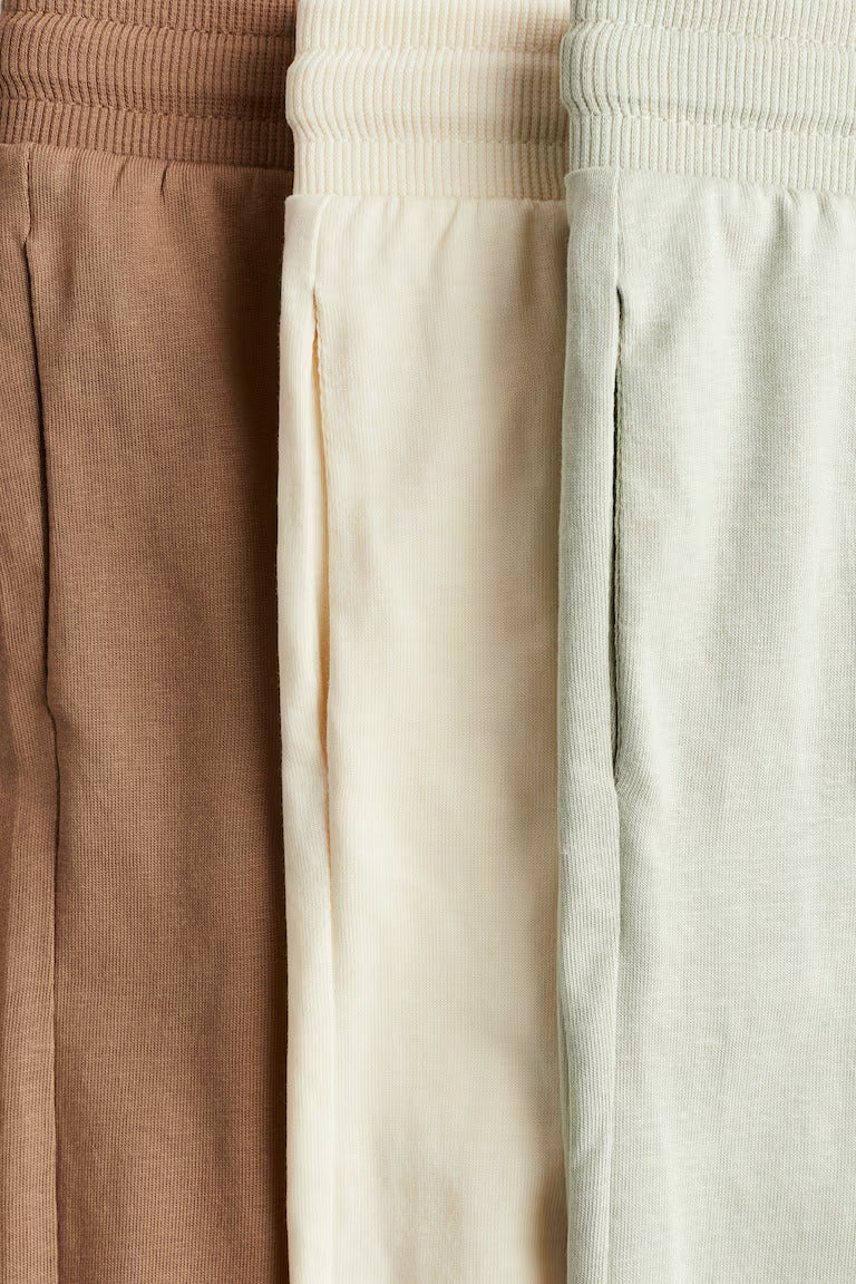 H&M 3-PACK JOGGERS