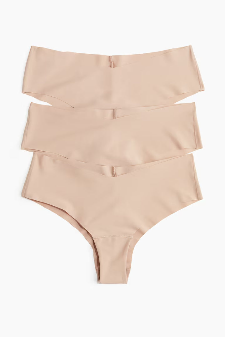 H&M 3-PACK INVISIBLE CHEEKY HIPSTER BRIEFS