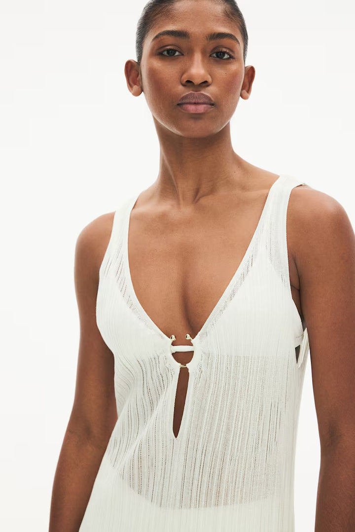 H&M Rib-Knit Beach Dress