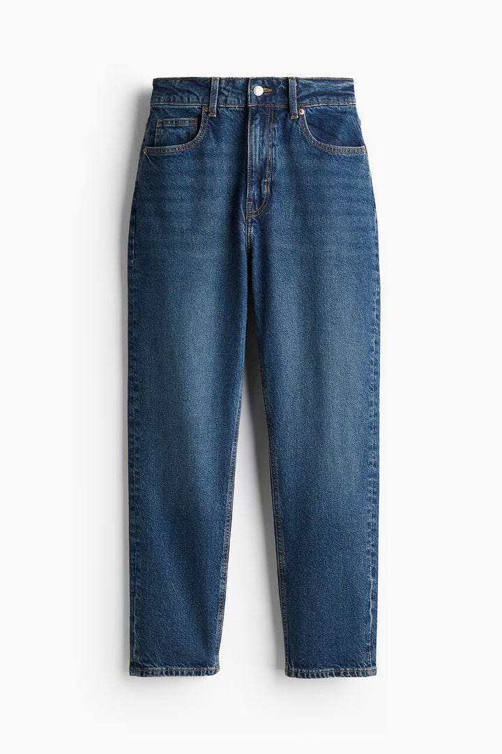 H&M High Rise Slim Leg Mom Jeans