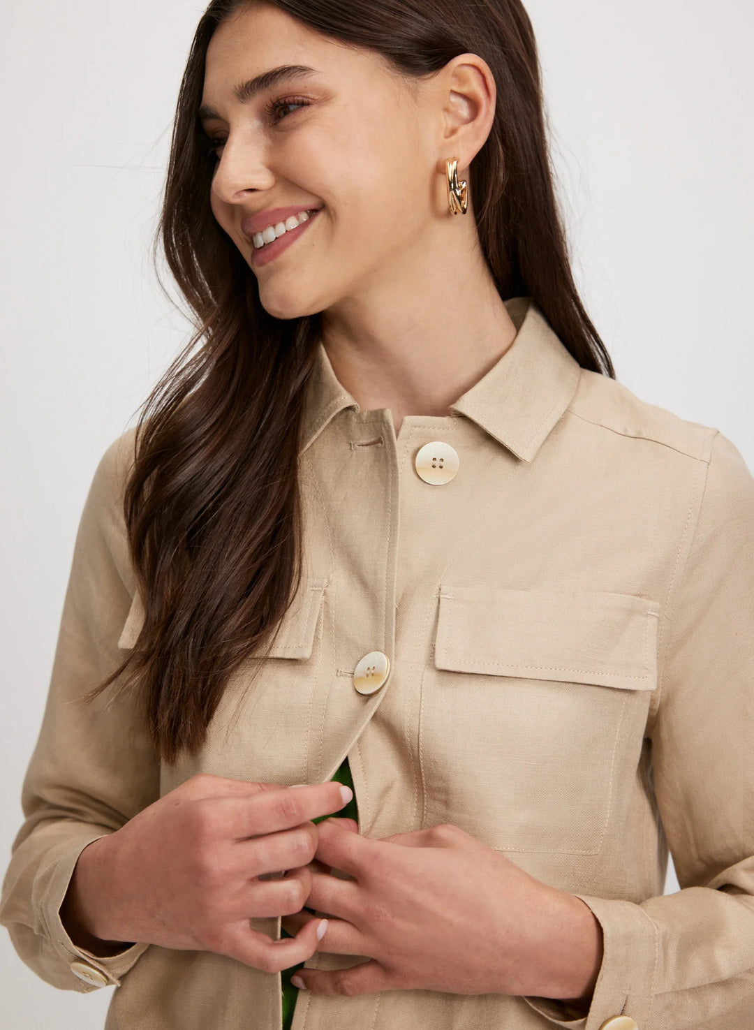 LAURA Short Linen Jacket