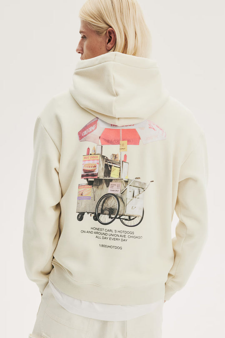 H&M Loose Fit Printed Hoodie