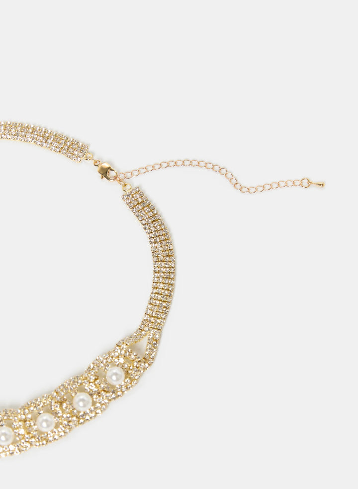 Laura Pearl Detail Necklace