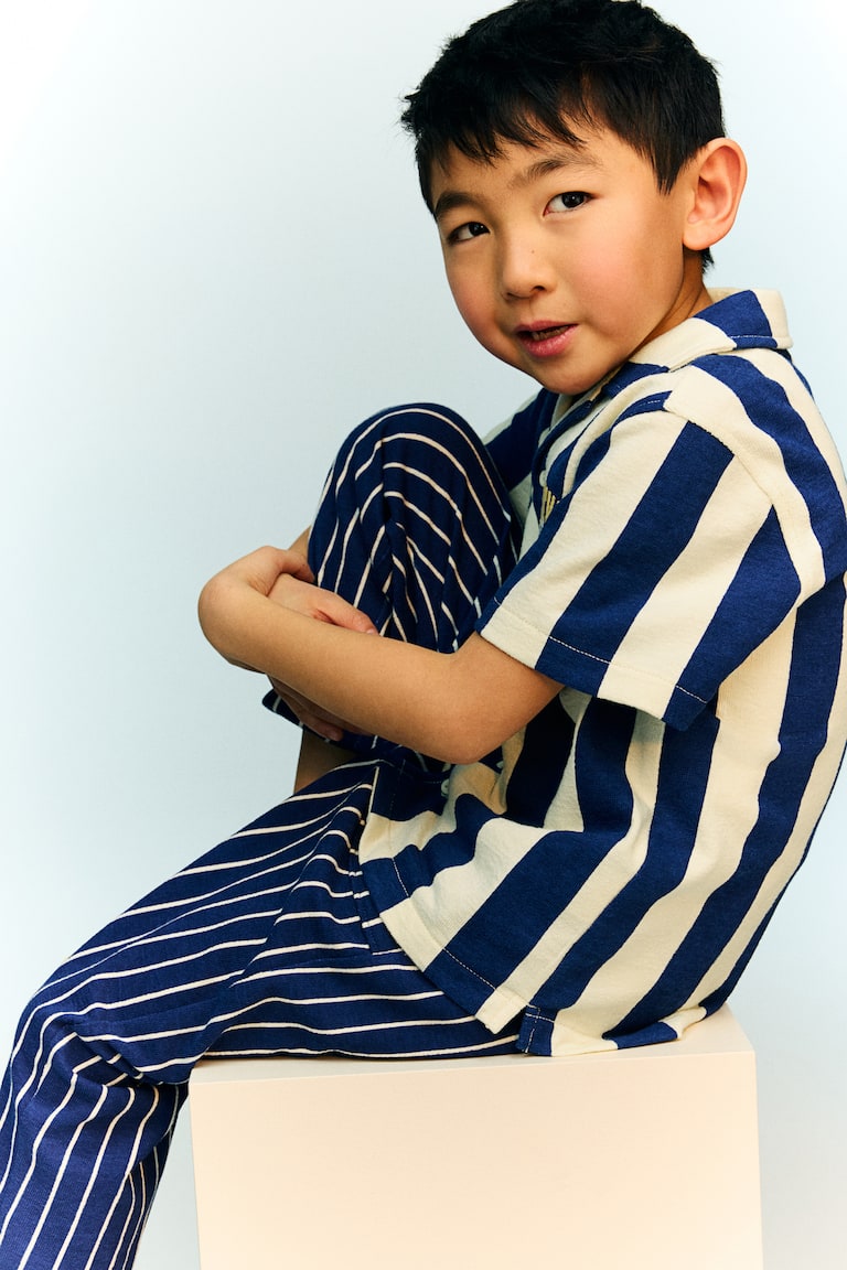 H&M Embroidery-Detail Resort Shirt