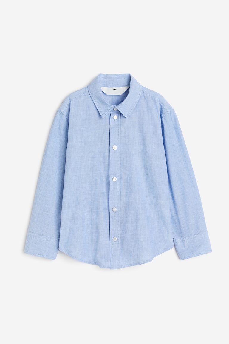 H&M Long-sleeved Cotton Shirt