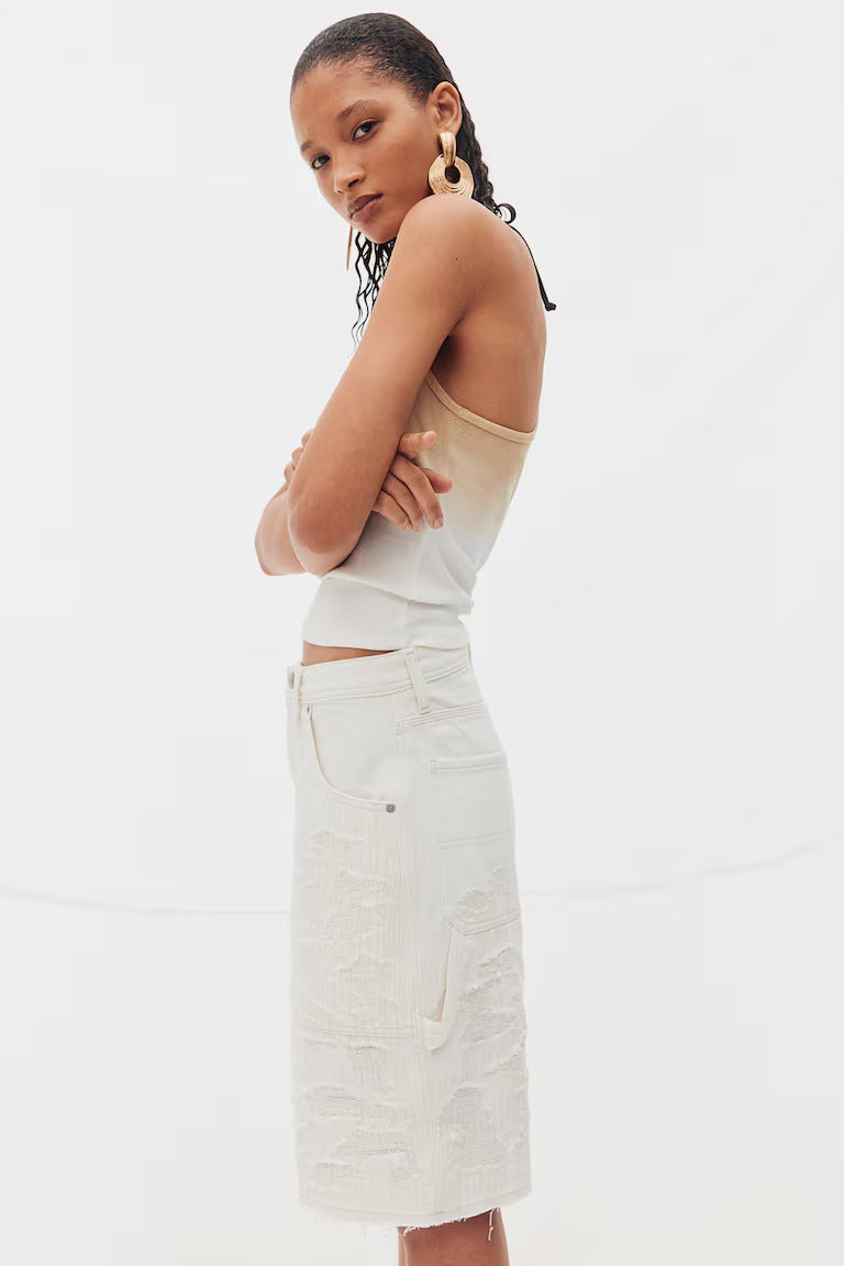 H&M BERMUDA REGULAR DENIM SHORTS