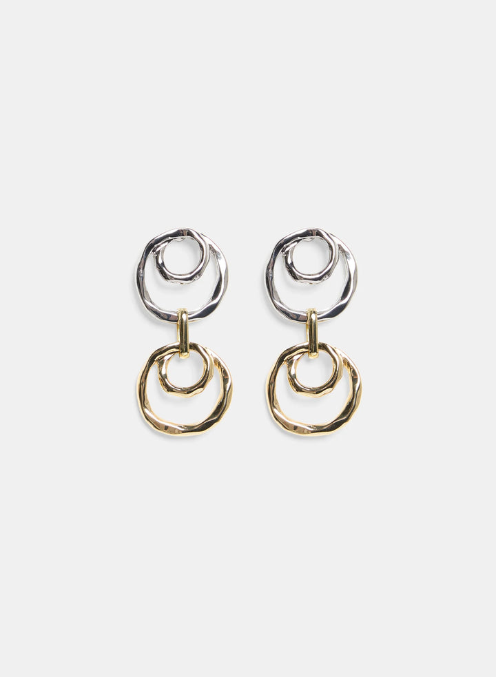 Laura Two-Tier Dangle Earrings