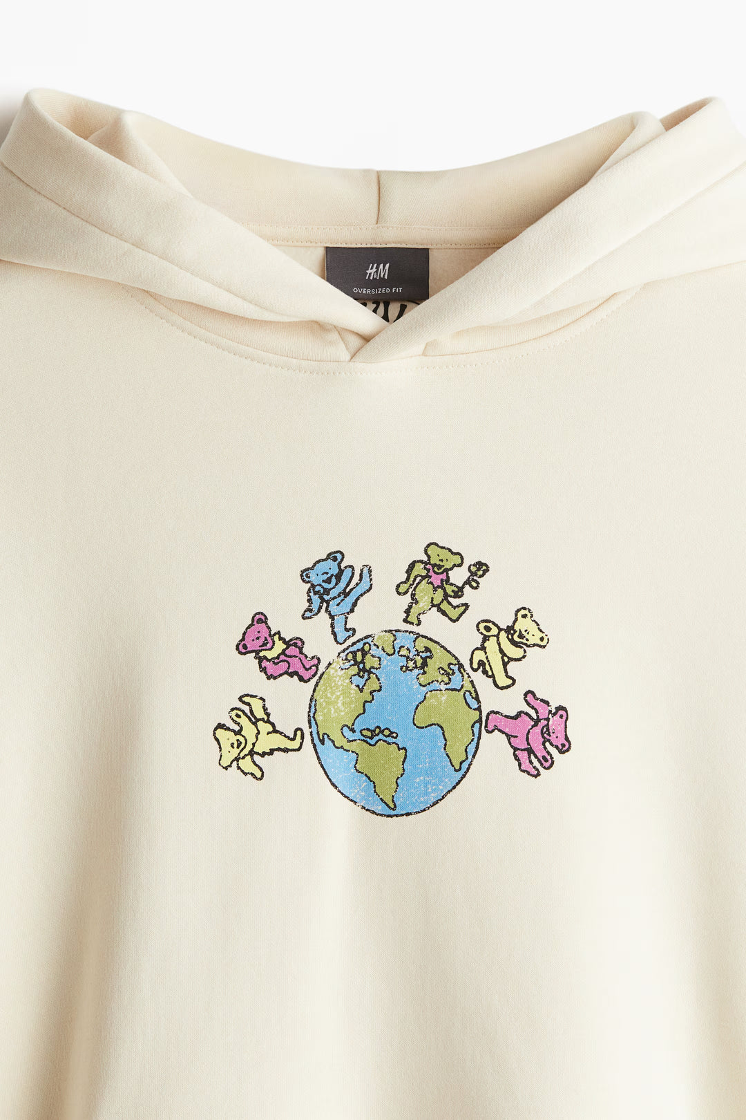 H&M Oversized Fit Printed Hoodie