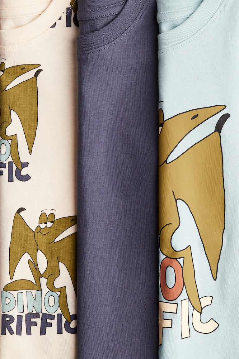 H&M 3-pack Printed T-shirts