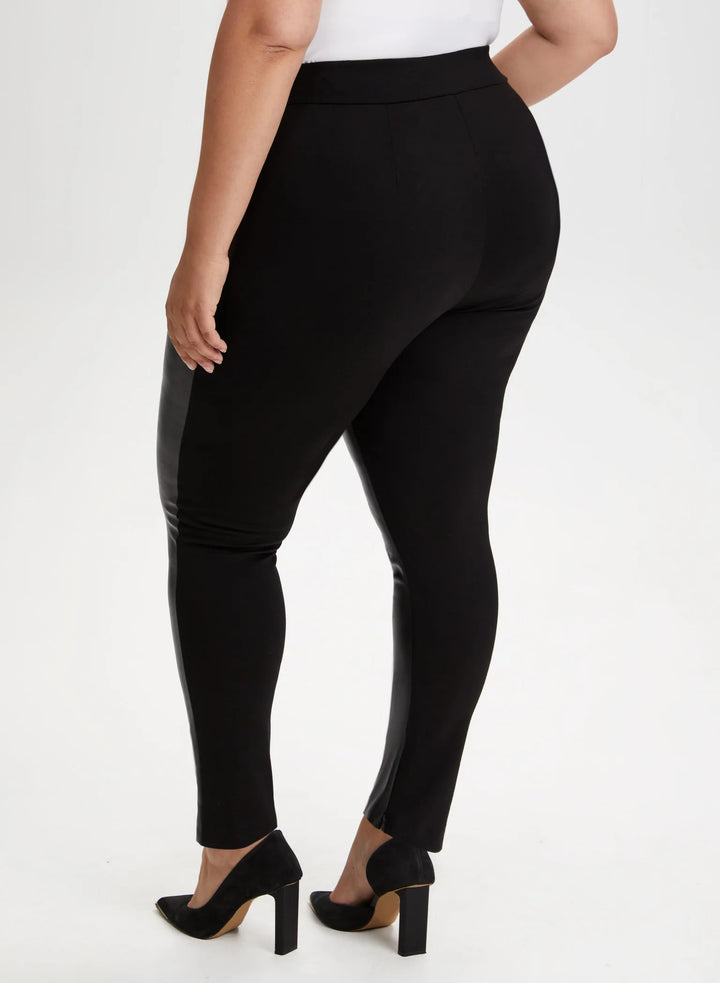 LAURA Vegan Leather Front Leggings