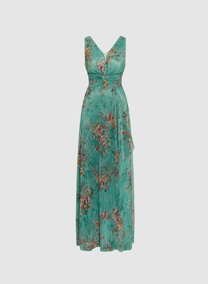 LAURA Plissé Floral Dress