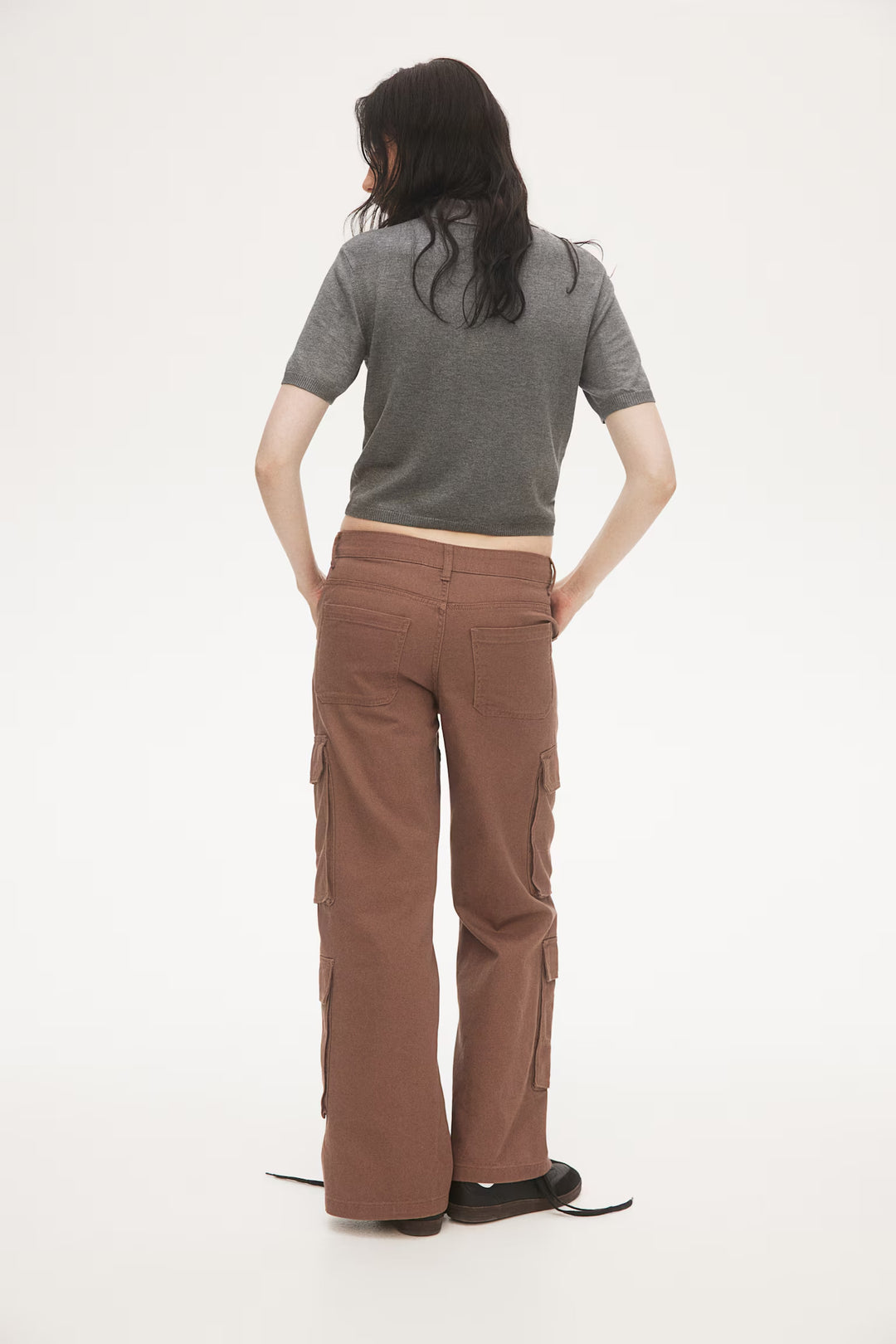 H&M Wide-leg Cargo Pants