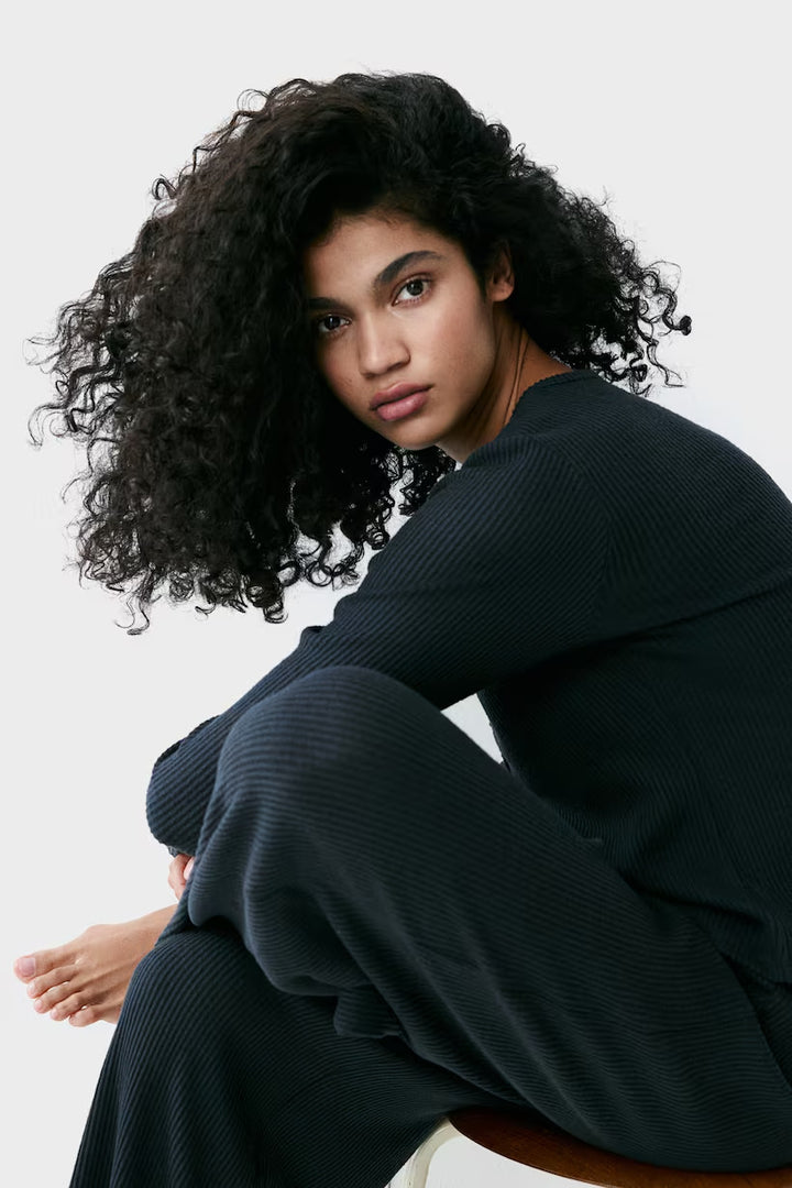 H&M Ribbed jersey pyjamas