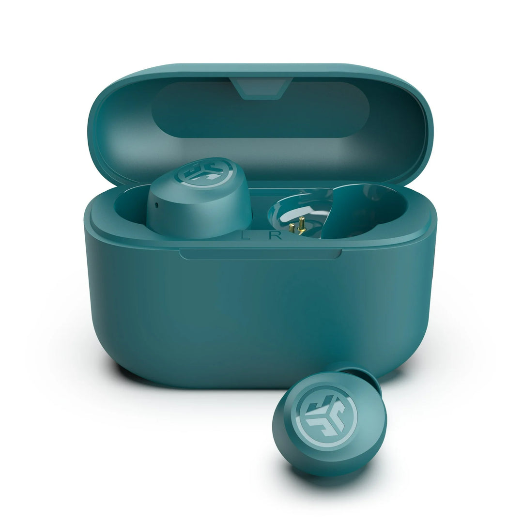 JLab Go Air Pop Bluetooth Earbuds, True Wireless with Charging Case, Teal