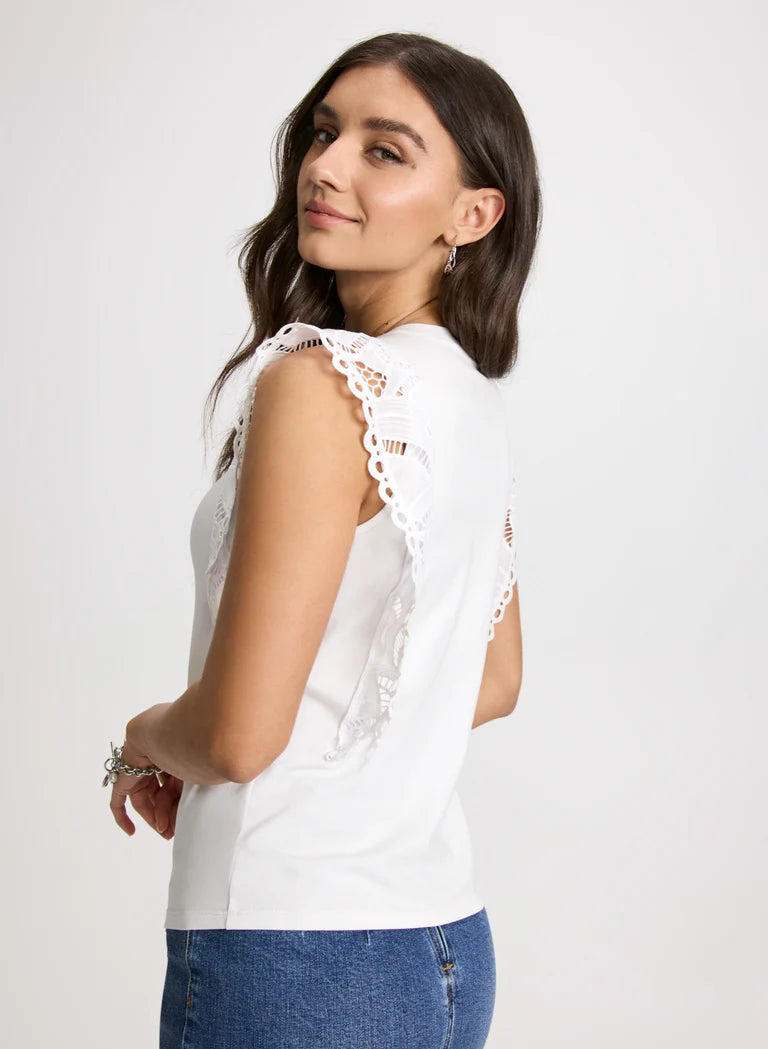 LAURA Crochet Cap Sleeve Top