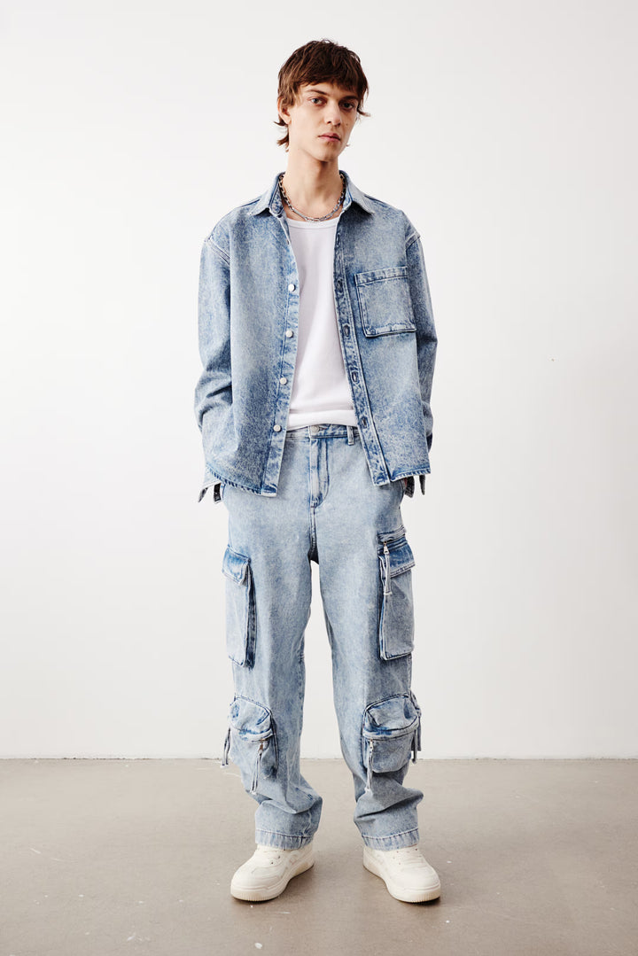 H&M Boxy Denim Shirt