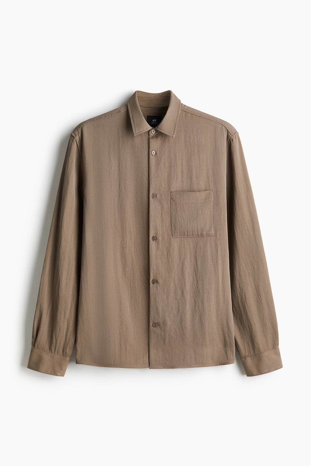 H&M Loose-Fit Satin Shirt
