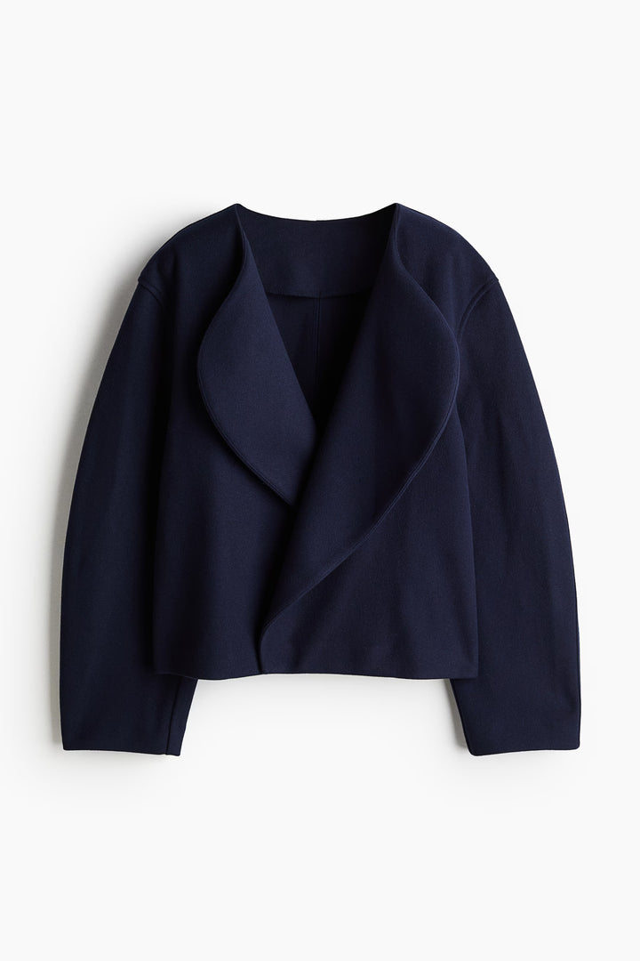 H&M Felted Jacket with Shawl Collar