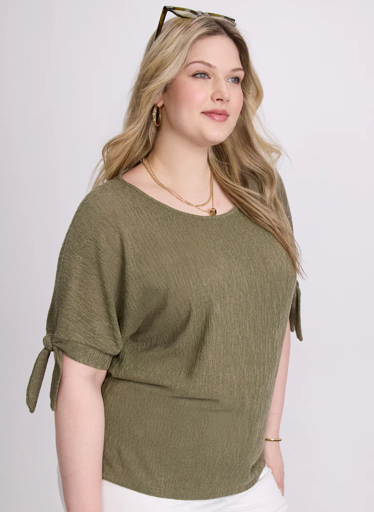 LAURA Tied Sleeves Top