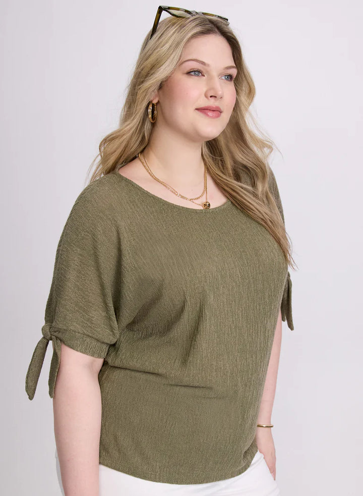 LAURA Tied Sleeves Top