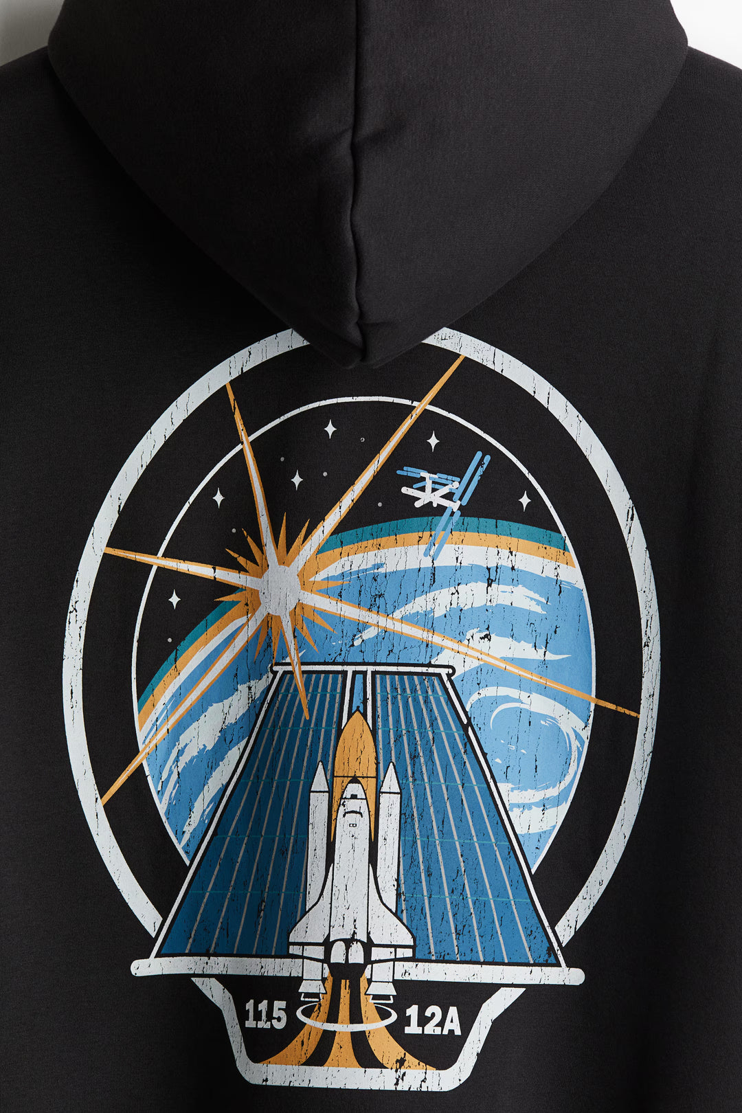 H&M Loose Fit Printed Hoodie