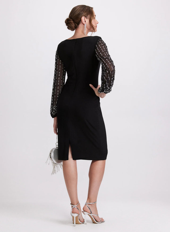 LAURA Beaded Sleeve Dress