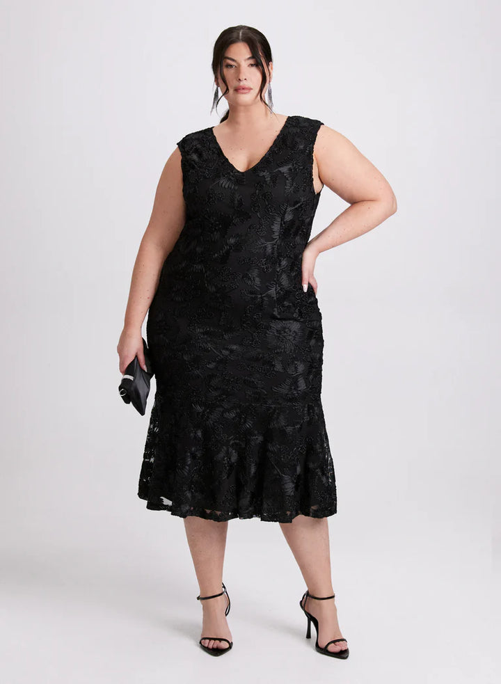LAURA Soutache Lace Embroidered Dress