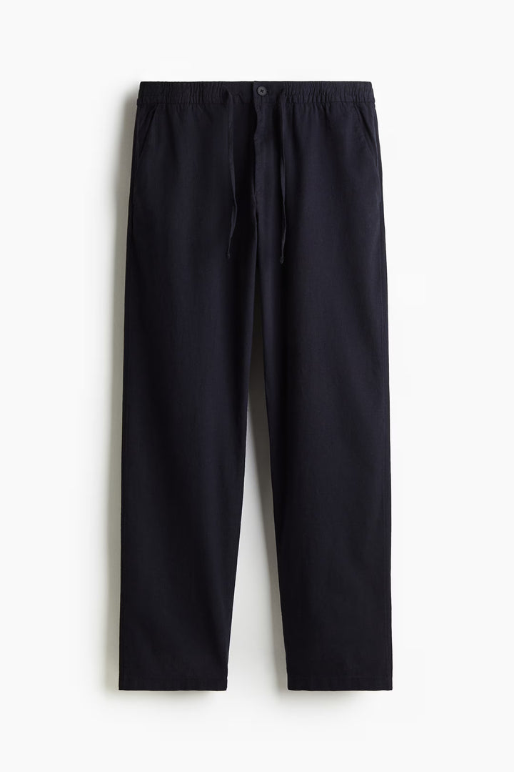 H&M Regular-Fit Linen-Blend Pants