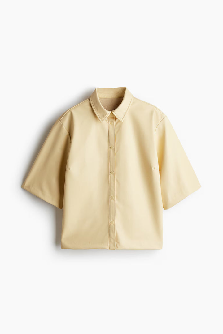 H&M Short-Sleeved Coated Shirt