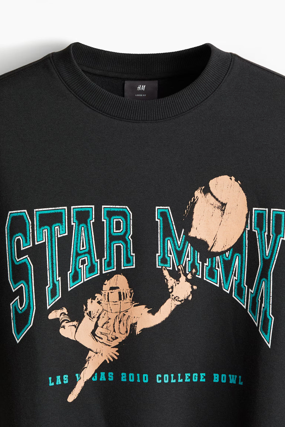 H&M Loose Fit Printed Sweatshirt