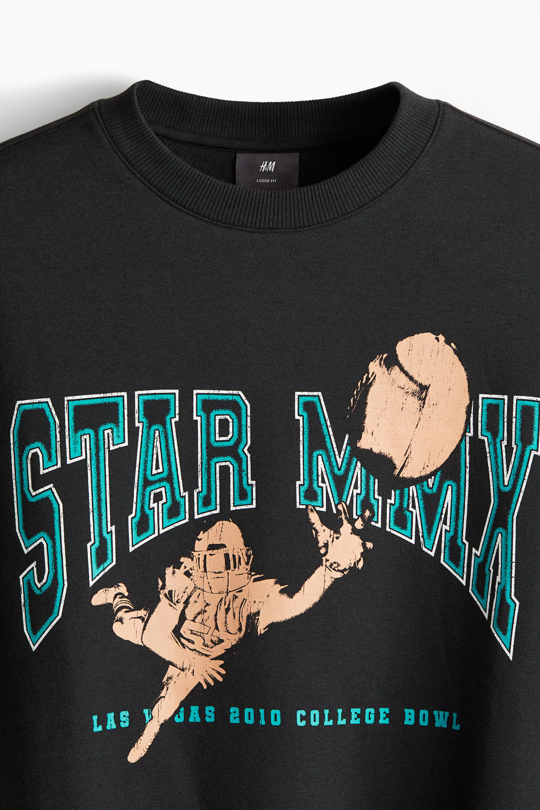 H&M Loose Fit Printed Sweatshirt