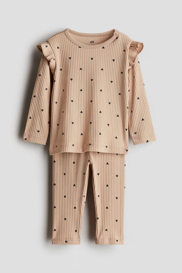 H&M Ribbed Cotton Set