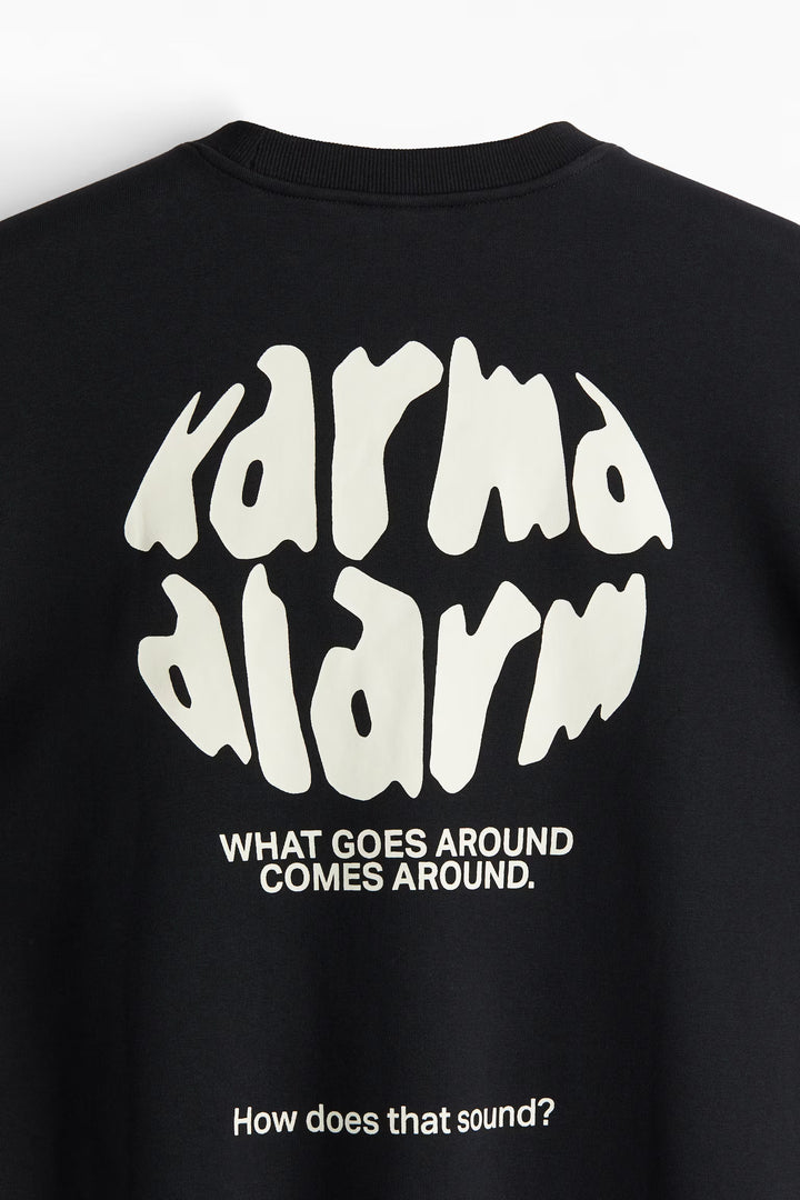 H&M Loose Fit Printed Sweatshirt