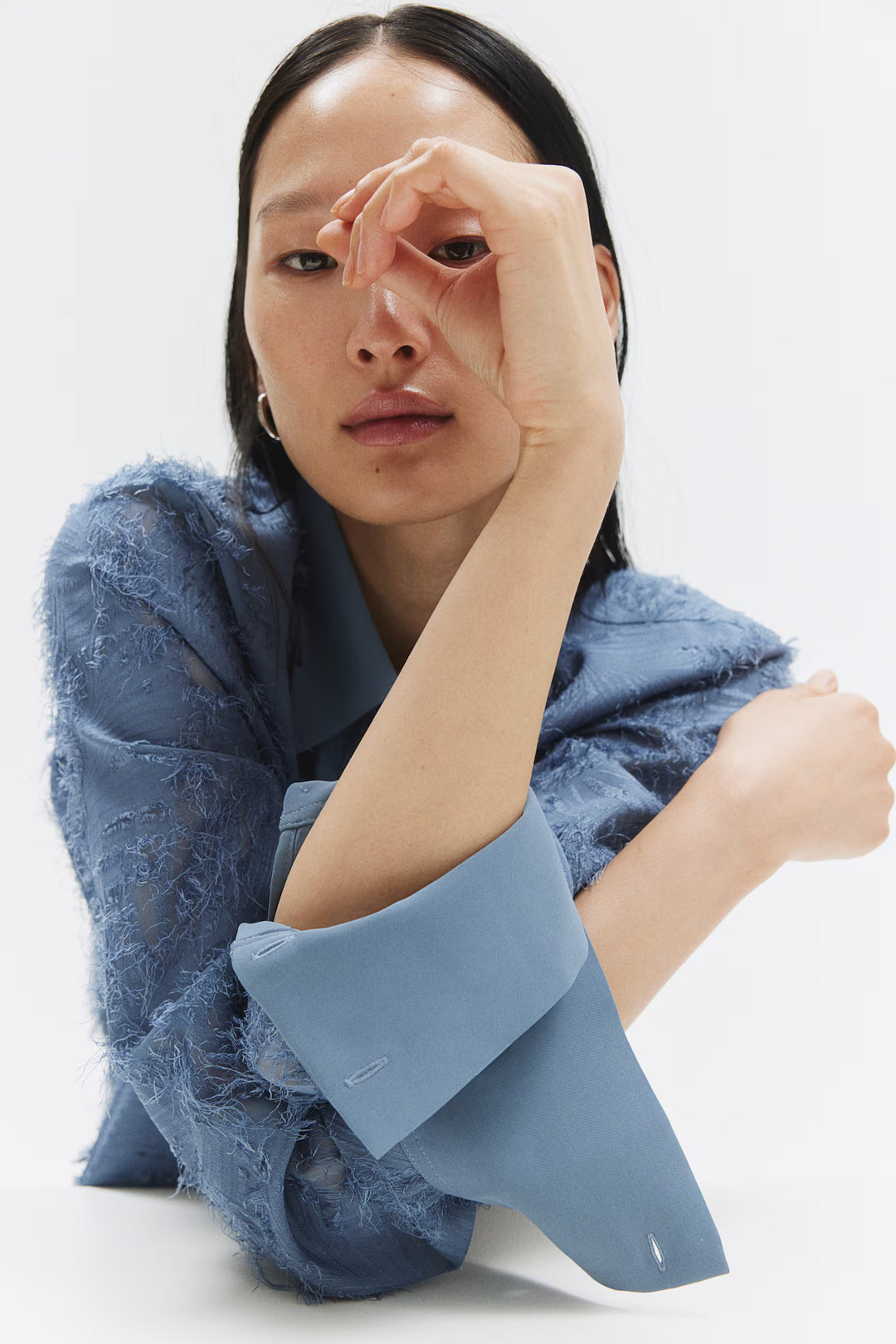 H&M Textured-weave Shirt